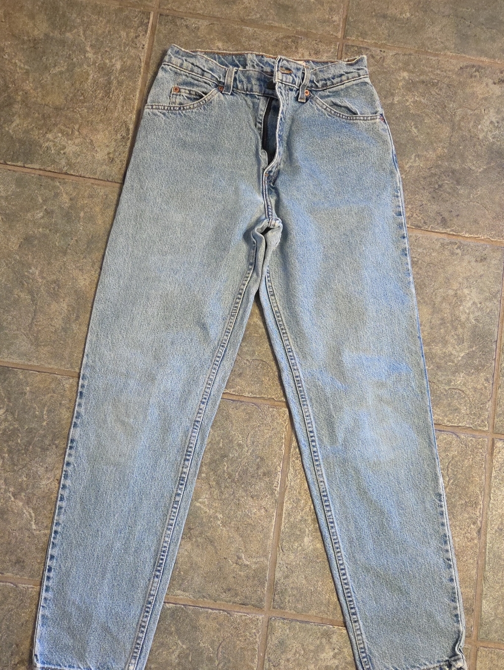 Levi's 950 High-Rise Light Blue Straight-Leg Jeans